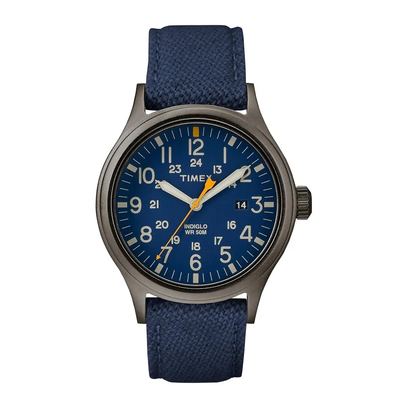 Allied Quartz Blue Dial 38mm Mens Watch