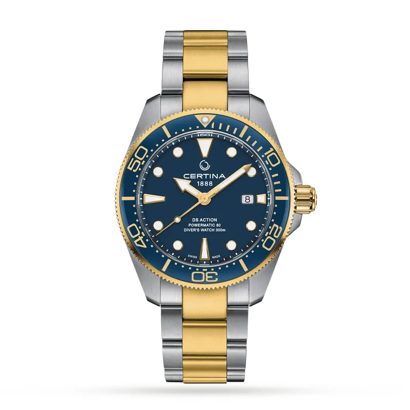 Aqua Ds Action Diver Blue Dial 43mm Mens Watch