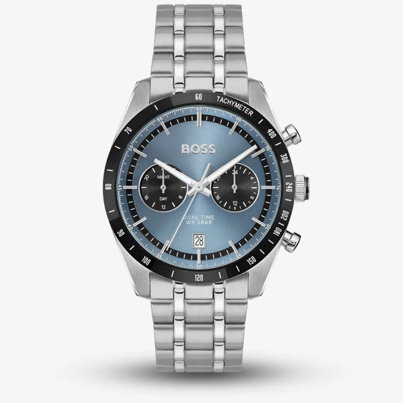 Boss Mens Tourmaster Blue Dial Chronograph Watch 1514286