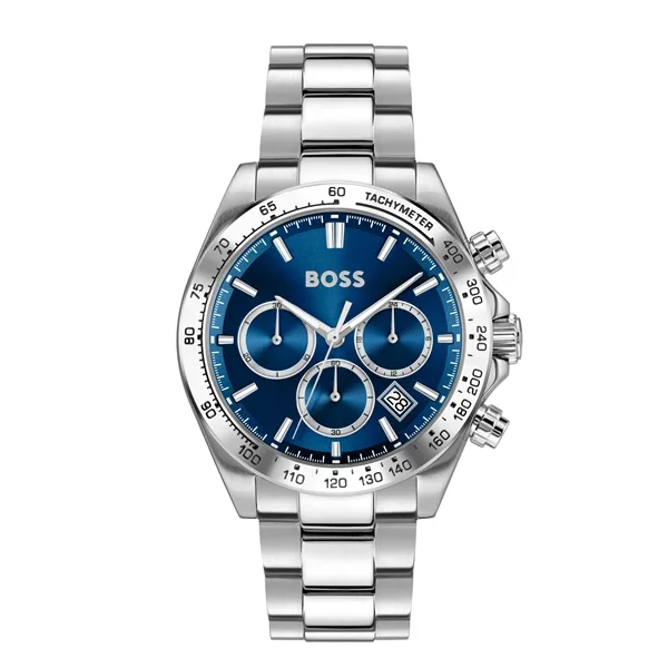 Boss Silver Hero 2.0 Blue Dial Watch