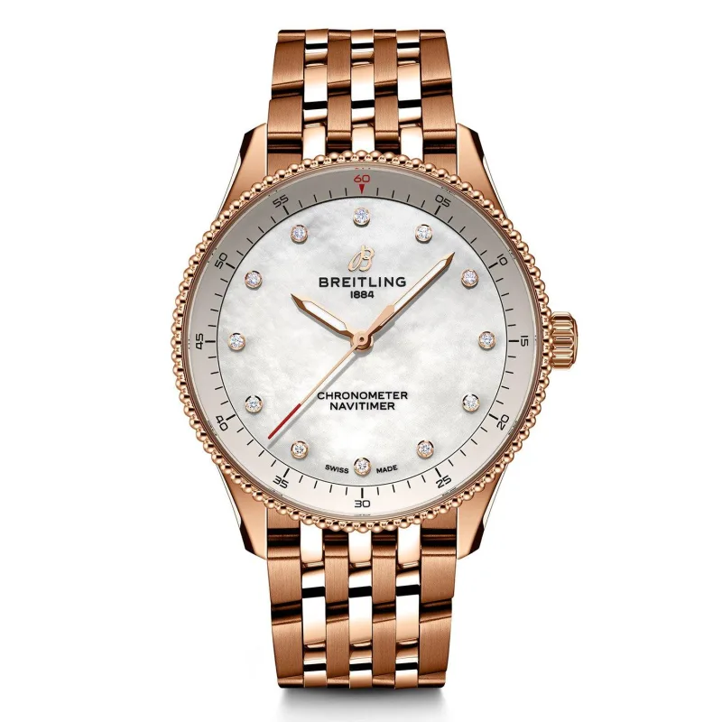 Breitling Navitimer 32 18ct Rose Gold Ladies Watch