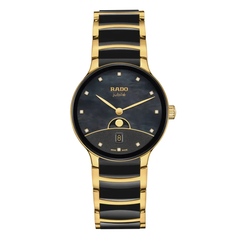 Centrix Moonphase 35mm Ladies Watch Black