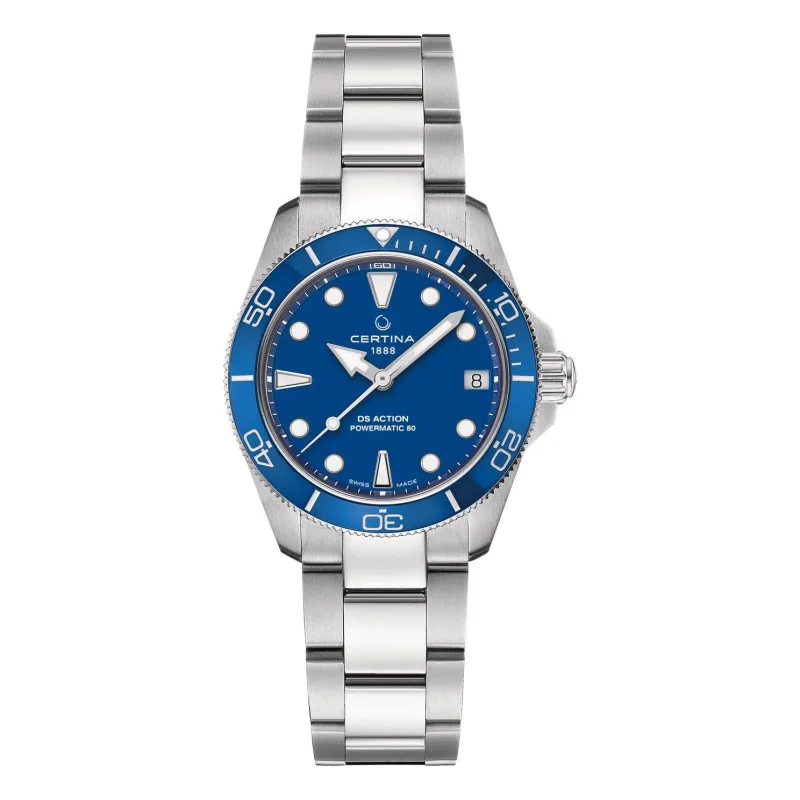 Certina Ds Action Stainless Steel Blue Automatic Ladies Watch