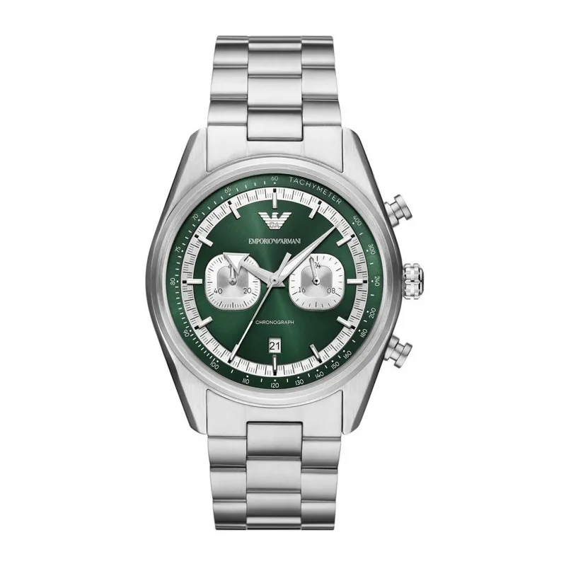 Chronograph Green Dial Mens Watch