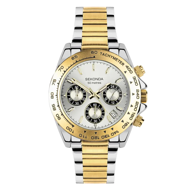 Circuit Chronograph 40mm Mens Watch Silver