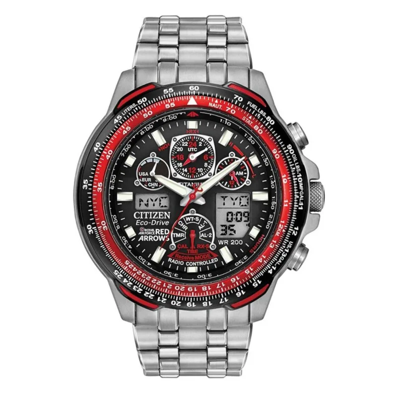 Citizen Red Arrows Skyhawk Titanium Chronograph Mens Watch