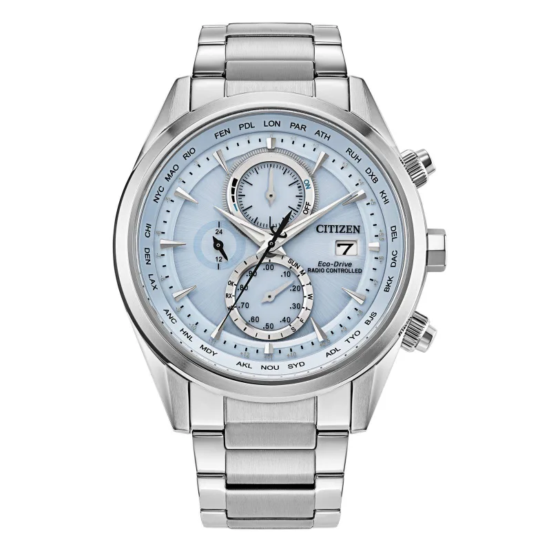 Citizen World Chronograph A.T 43mm Stainless Steel Eco Drive Men's Watch