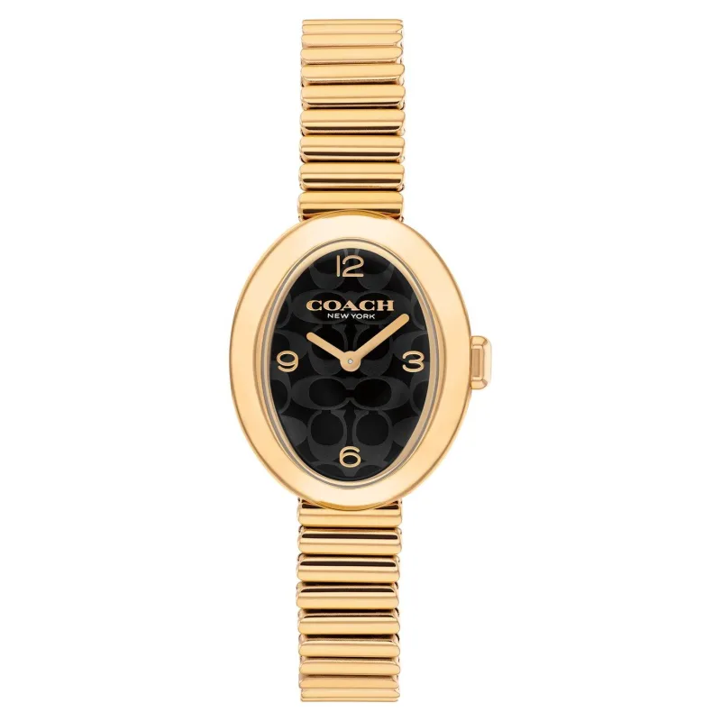 Coach Exclusive Sammy 22mm Yellow Gold Plated Ladies Watch