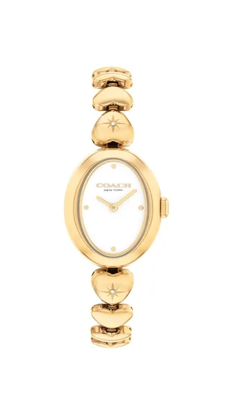 Coach Gold Sammy Oval Hearts Watch - Gold