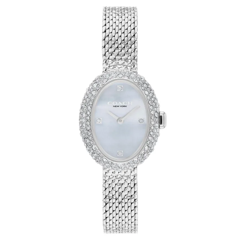 Coach Sammy 22.5mm Stainless Steel Mother of Pearl Ladies Watch