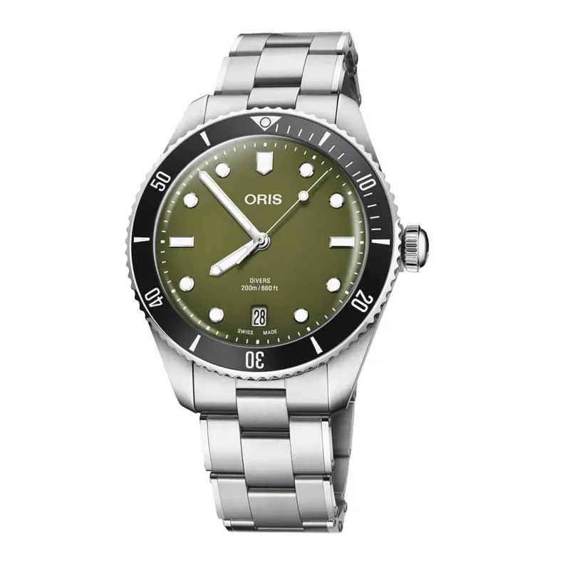 Divers Date 39mm Unisex Watch Green