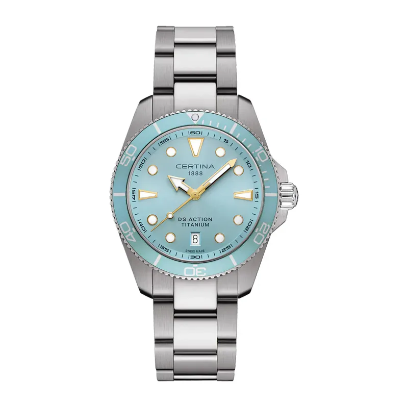 Ds Action 40mm, Titanium, Blue Dial
