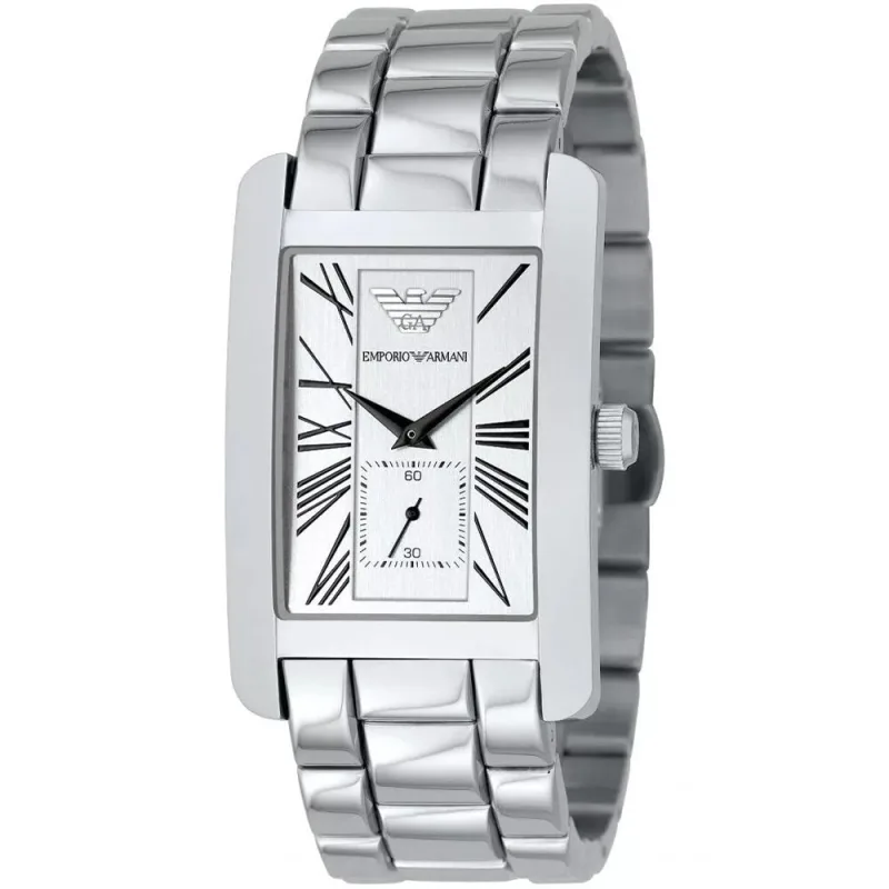 Emporio Armani AR0145 Classic White Dial Men's Watch