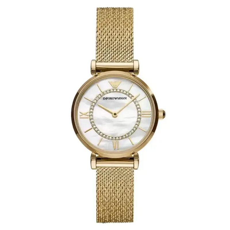 Emporio Armani AR11321 Gianni T-Bar Ladies' Watch Gold-Tone 32mm