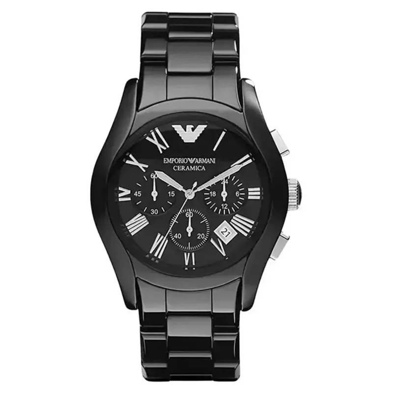 Emporio Armani AR1400 Ceramica Chronograph Men's Watch – 42mm Black Ceramic