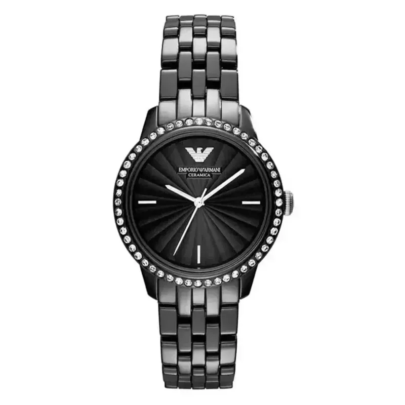 Emporio Armani AR1478 Ladies' Black Ceramic Chronograph Watch