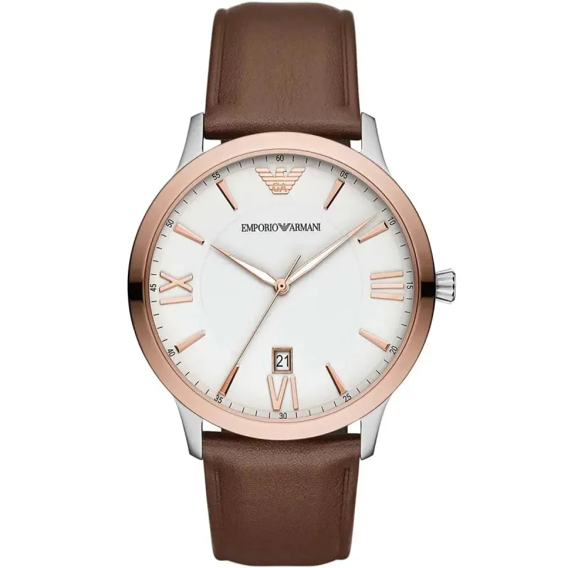 Emporio Armani Giovanni AR11211 Chronograph Men's Watch - White Dial