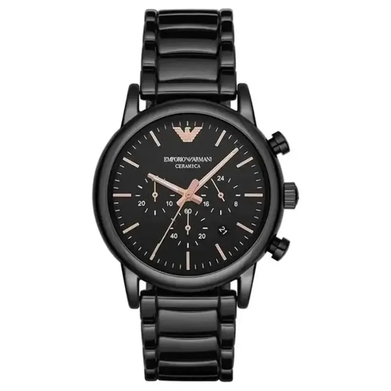 Emporio Armani Luigi AR1509 Men's Chronograph Black Ceramic Watch