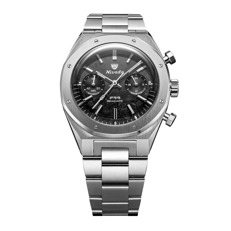 F77 Chrono Mecaquartz Mk 38mm Mens Watch Black