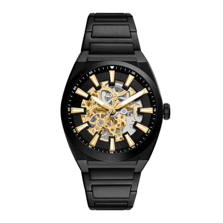 Fossil ME3289 Everett Automatic Black Ip Bracelet Watch - W10542
