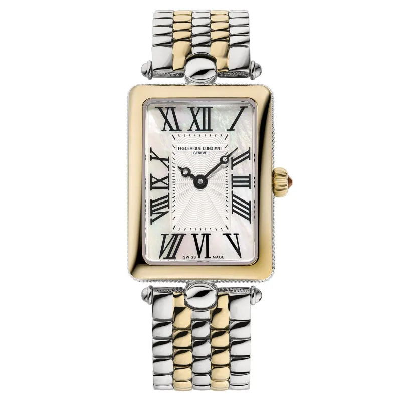 Frederique Constant Classics Art Deco Carree 28mm Mother of Pearl Ladies Watch