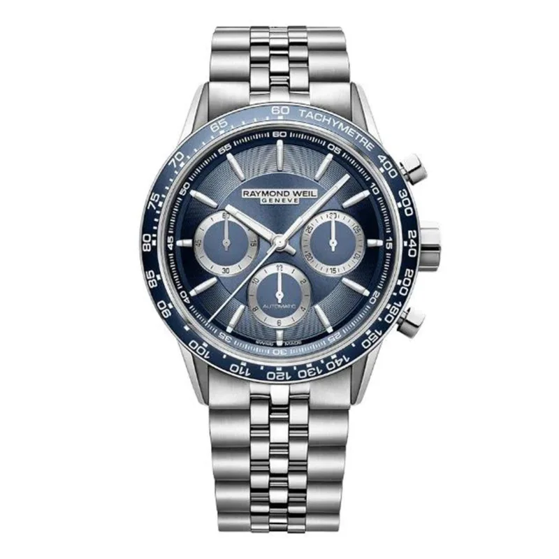 Freelancer Automatic Chronograph 43.5mm Mens Watch Blue