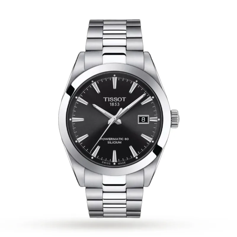Gentleman Powermatic 80 Silicium 40mm Mens Watch Black