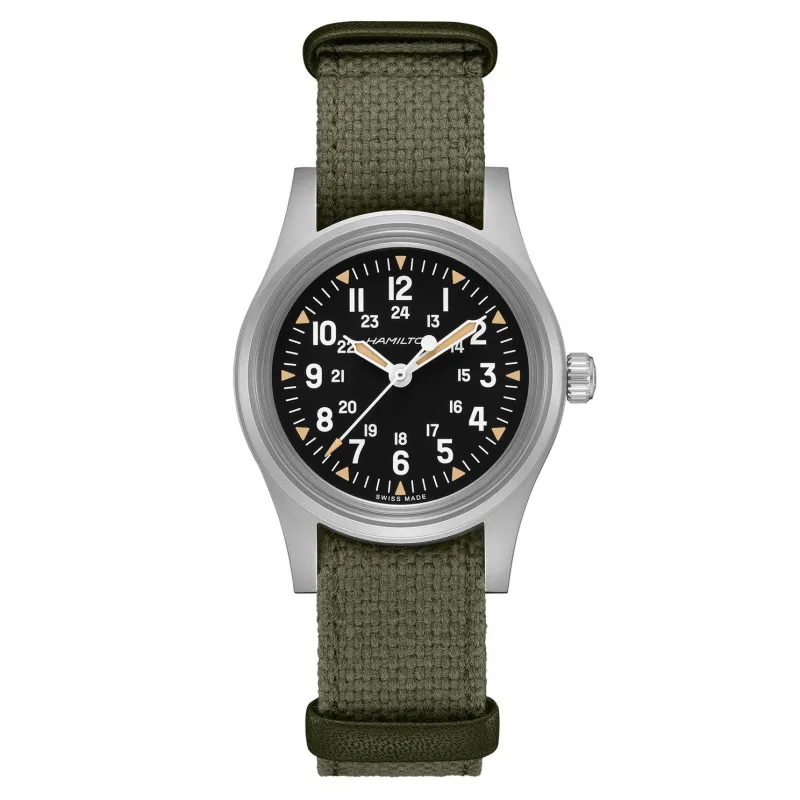 Hamilton Men's Black Special Edition Khaki Field Mechanical Automatic Watch, Size: 36mm