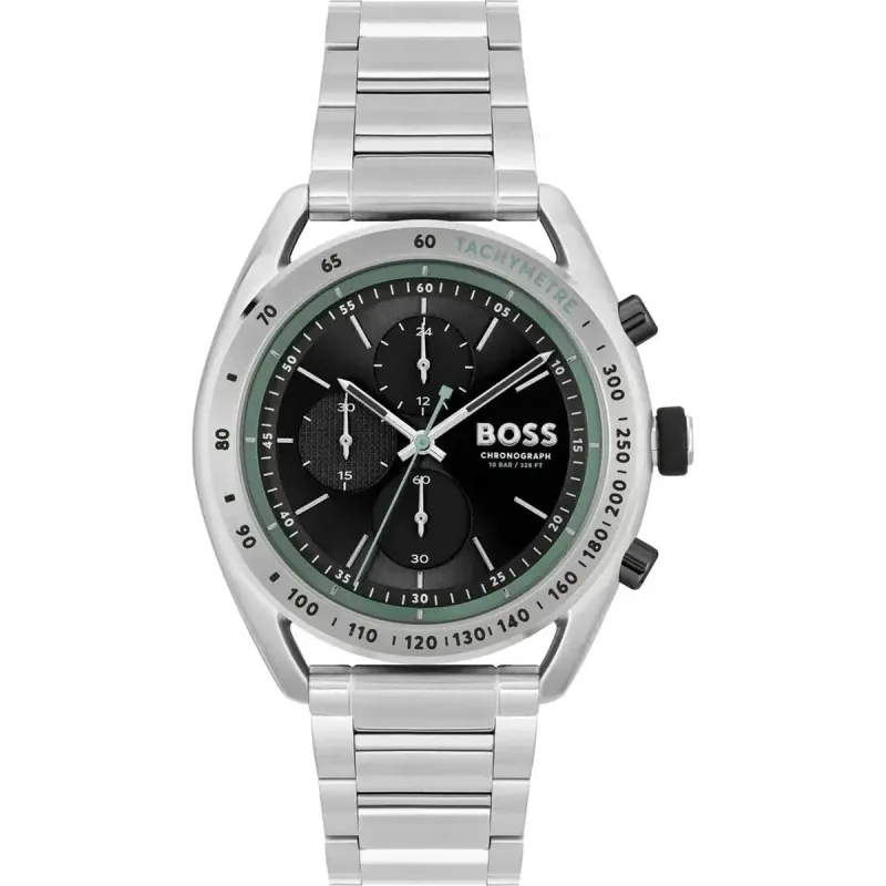 Hugo Boss Center Court 1514023 Men's Chronograph Watch – 44mm Black Dial Stainless Steel Bracelet
