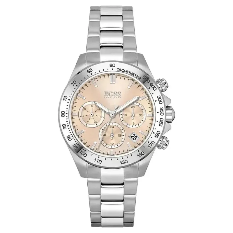 Hugo Boss Novia 1502615 Women's Chronograph Watch – 38mm Silver Tone Bracelet