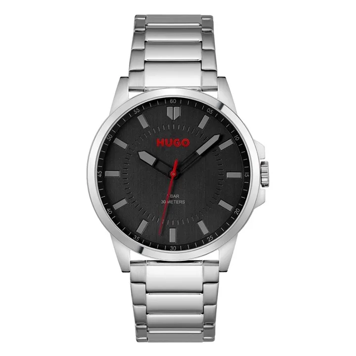 Hugo Mens First Black Dial Bracelet Watch 1530246