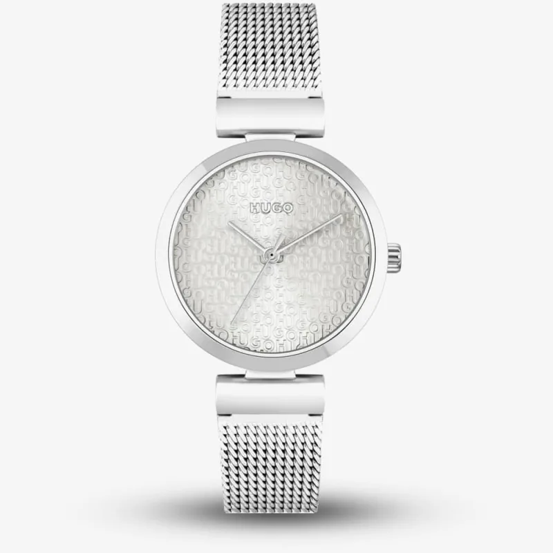 Hugo Sweet Silver Mesh Watch 1540130