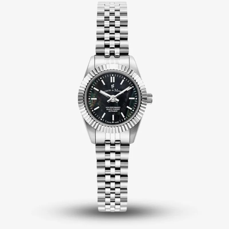 Jacques du Manoir Ladies Mini Inspiration Black Dial Watch JWL05101