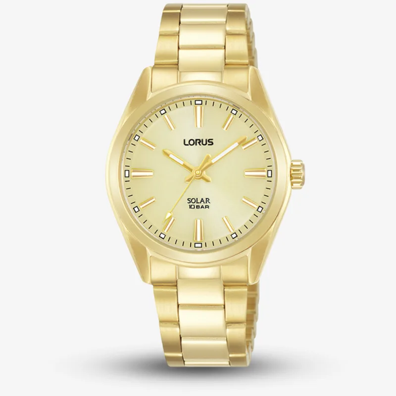 Lorus Ladies Gold Solar Powered Watch RY508AX9