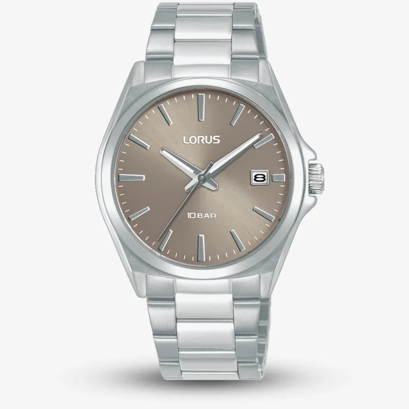 Lorus Ladies Sports Brown Dial Bracelet Watch RH961SX9