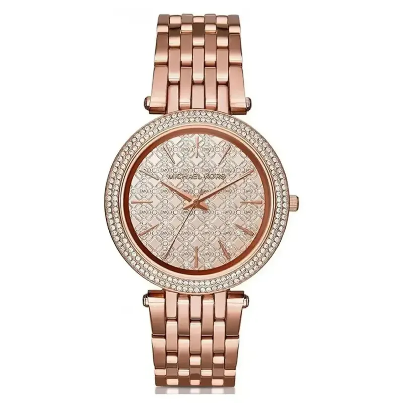 Michael Kors Darci MK3399 Women's Watch – 39mm Rose Gold Dial Steel Bracelet
