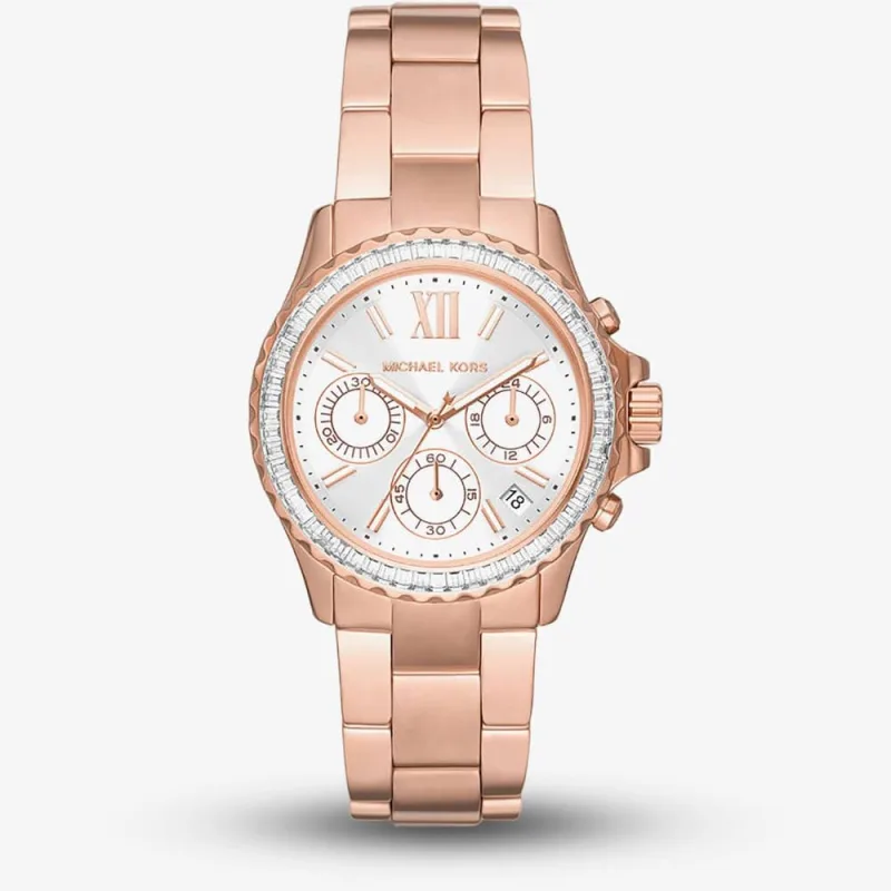 Michael Kors Ladies Everest Rose Gold Watch MK7213