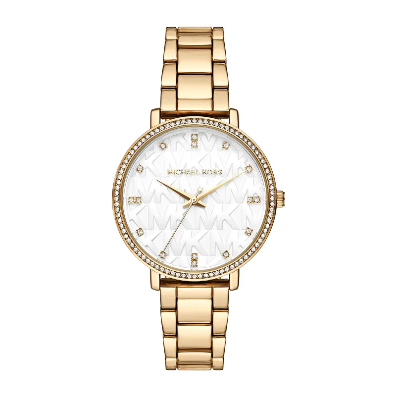 Michael Kors Pyper Three-Hand Stainless Steel Watch