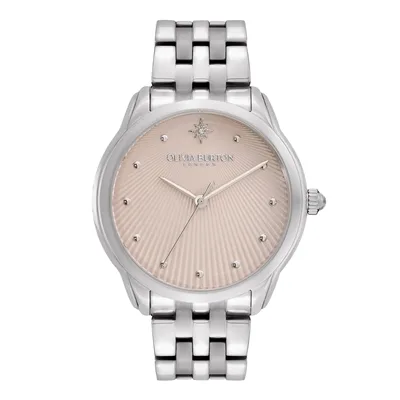 Olivia Burton Celestial Starlight Silver + Blush Bracelet Watch