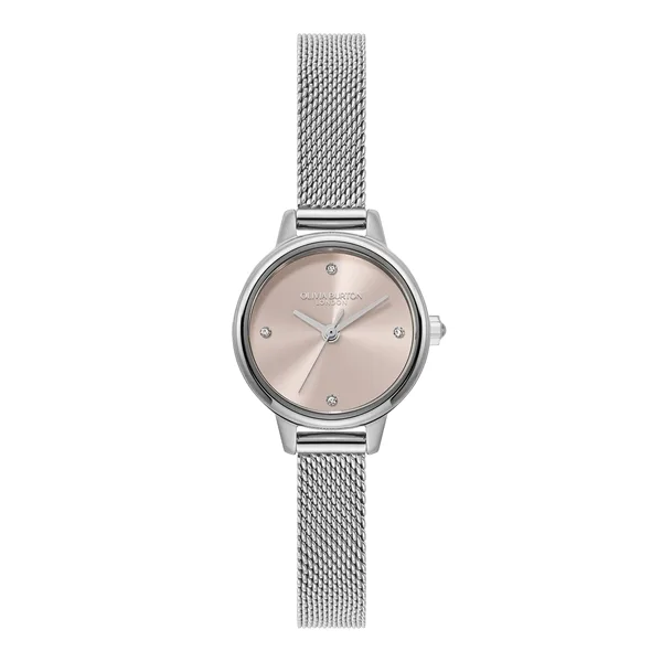 Olivia Burton Mini Classic Primrose Pink Mesh Watch