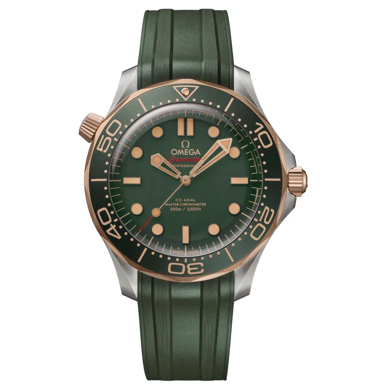 Omega Seamaster Diver 300M Bronze Gold Titanium Automatic Watch