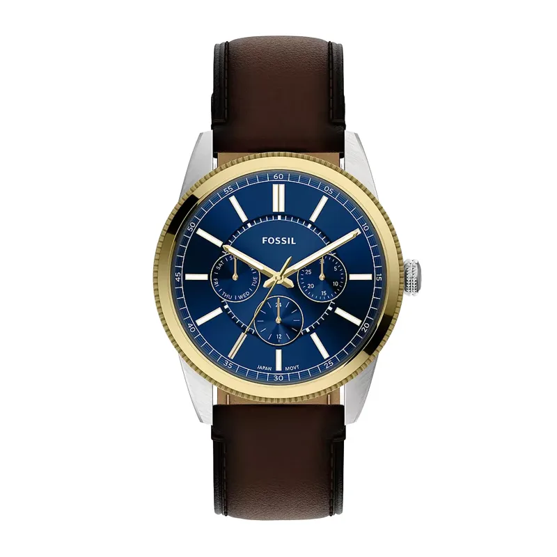 Pearson Multifunction Brown Leather Mens Watch