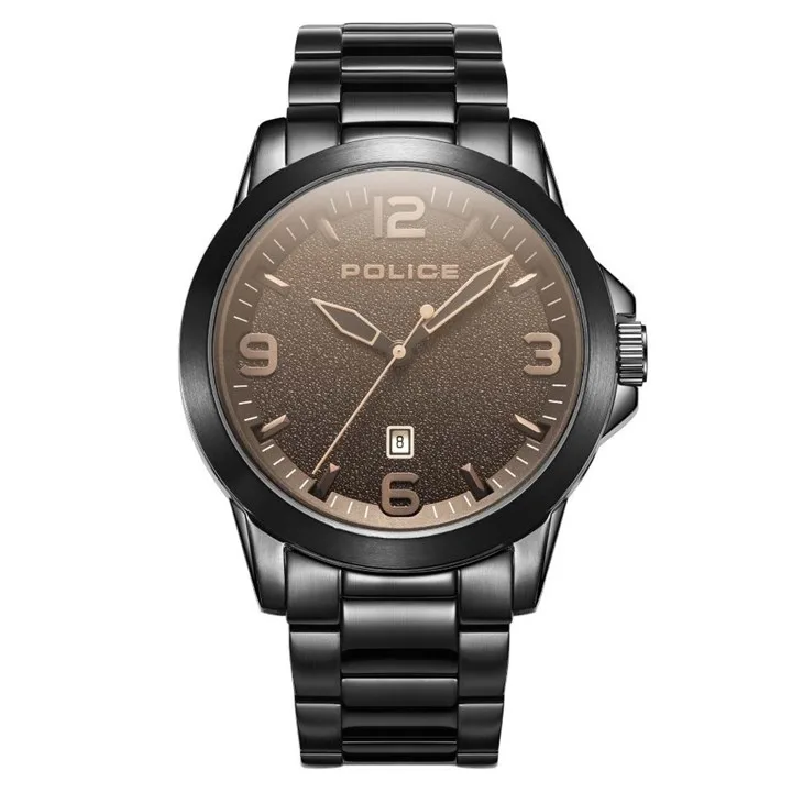 Police Cliff Black Ip Bracelet Watch - W44106