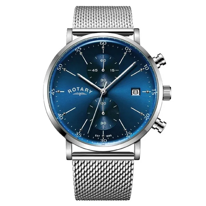 Rotary GB00300/05 Chronograph Mesh Bracelet Watch - W1369
