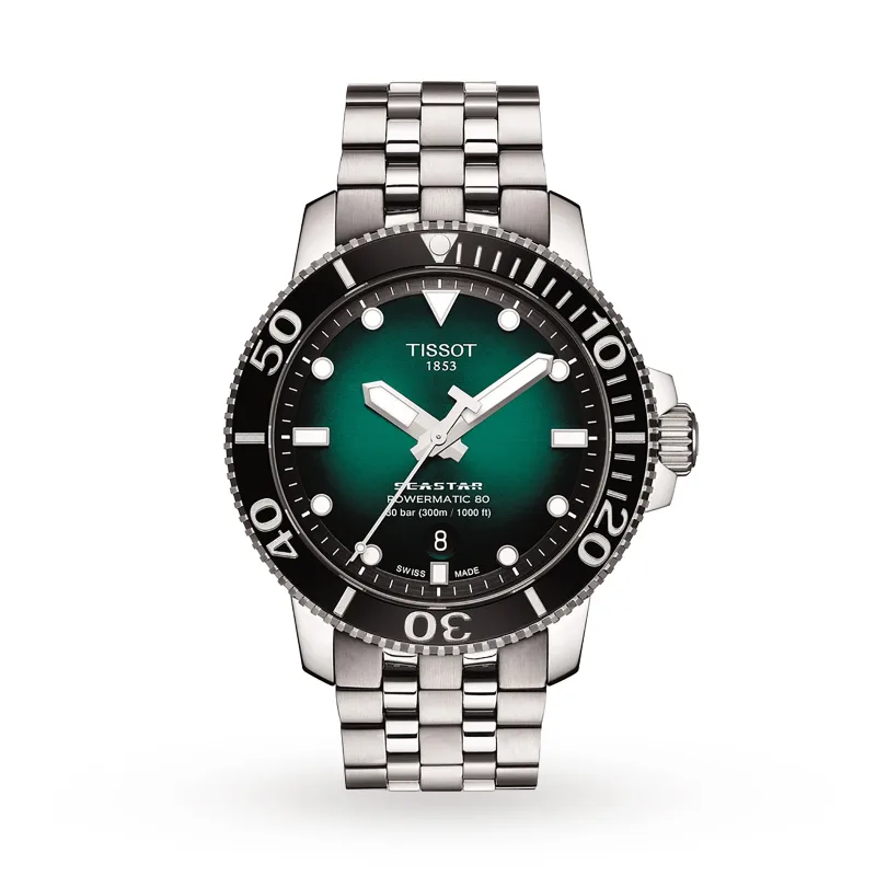 Seastar 43mm Mens Watch Green