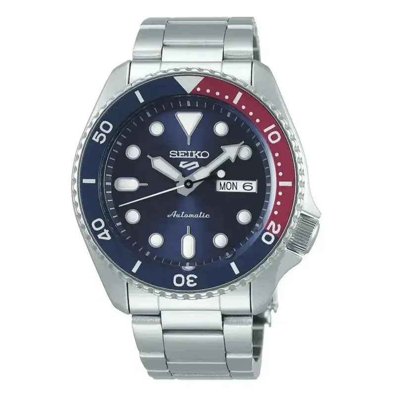 Seiko 5 Sports SRPD53K1 Automatic Men's Watch Blue Dial Pepsi Bezel