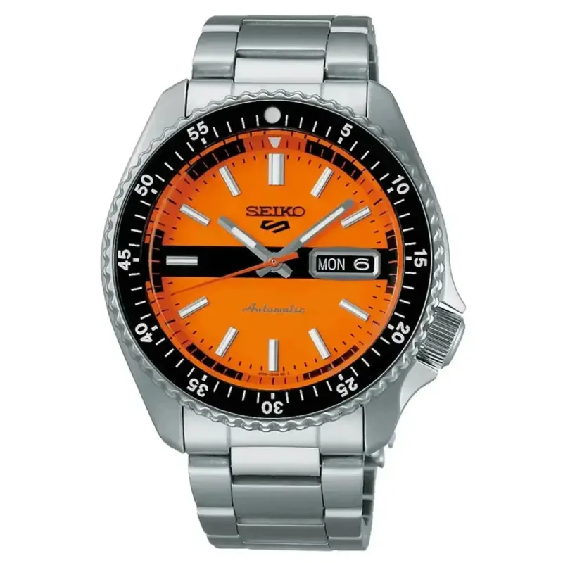 Seiko 5 Sports SRPK11K1 55th Anniversary Super Cars Special Edition Orange Dial