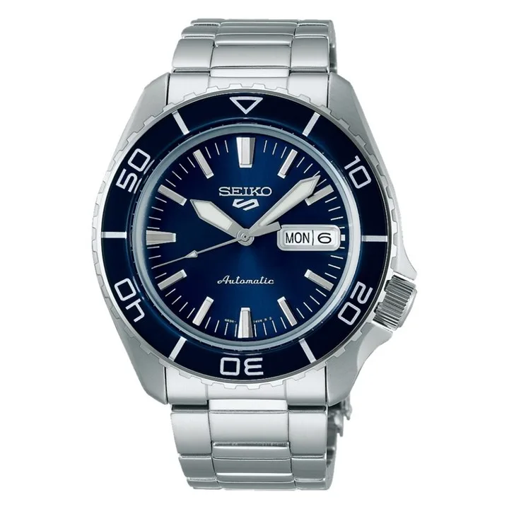 Seiko 5 Sports SRPK97K1 Skx SNZH5 Bluetone Redux Automatic Bracelet Watch - W25436