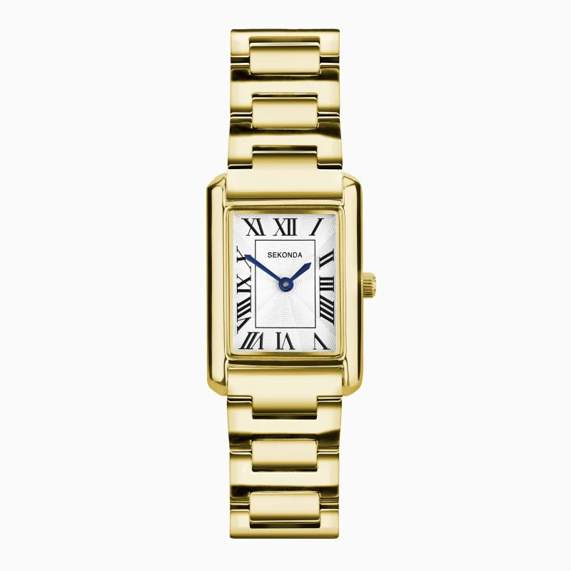Sekonda Colette Ladies Watch | Gold Alloy Case & Bracelet with White Dial | 40694