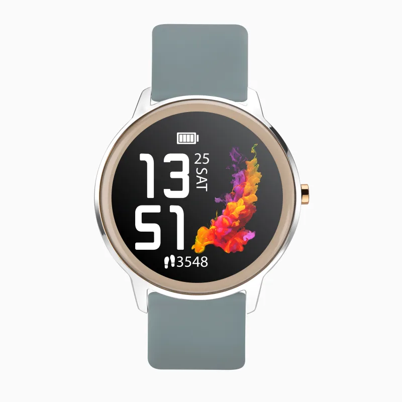 Sekonda Flex Smart Watch | Silver Case & Grey Silicone Strap | 40455